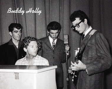 Photographer Jimmy Velvet, Jerry Lee Lewis, Don Everly, Buddy Holly