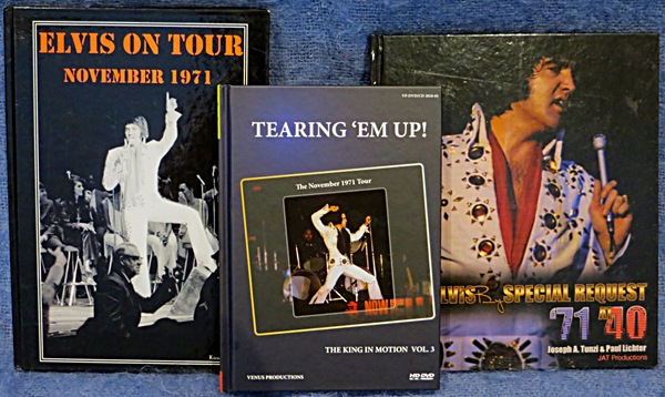 BOTH BOOKS******* ELVIS ON TOUR 1970 Vol 1 Back on The Road & EOT November 1971