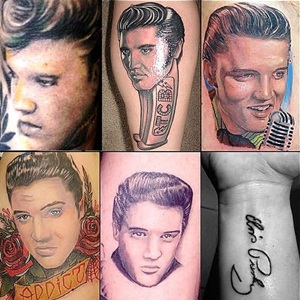 Elvis tattoo hires stock photography and images  Alamy